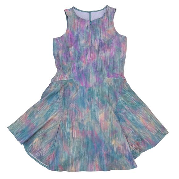 LULULEMON Everlux Short-Lined Tennis Tank Dress 6" Size 4 Pixel Diffuse Multi - Picture 6 of 11